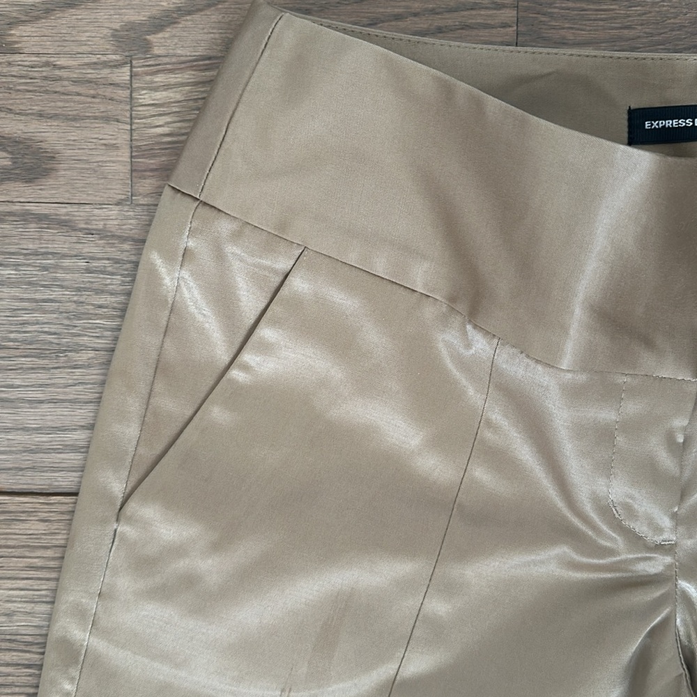 Express Design Studio Satin Cotton Pants - editor style - Picture 4 of 8